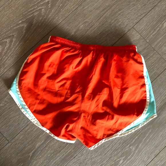 SALE🔥🐰 Nike Running Shorts Orange White Stripe - Picture 6 of 8